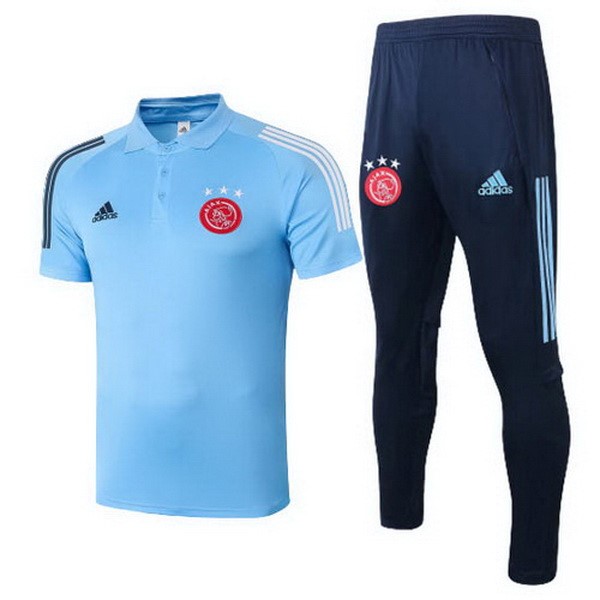 Polo Ajax Ensemble Complet 2020-21 Bleu